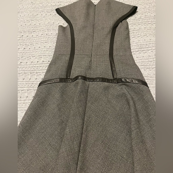 RAG & BONE Women’s Black Leather Trimmed Sheath Mini Dress size 2 work career - Picture 4 of 4